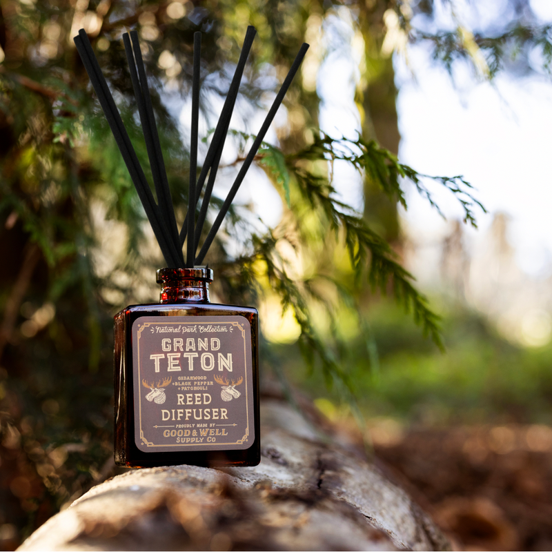 Good & Well Supply Co Grand Teton National Park Reed Diffuser White Smoke