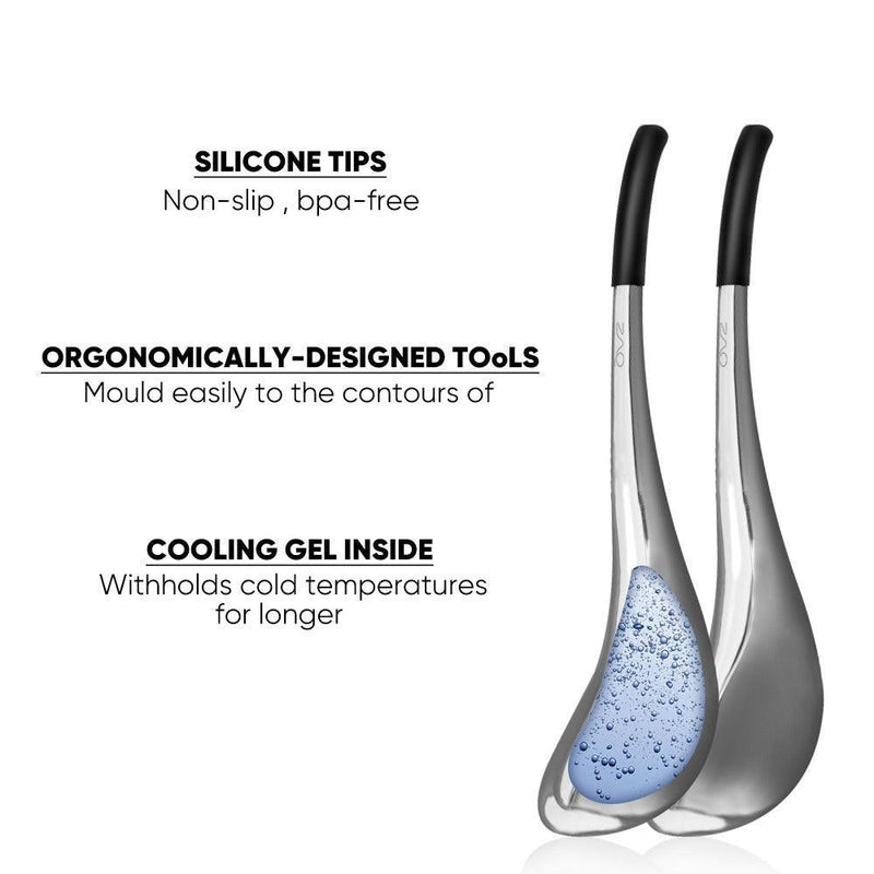 ZAQ Skin & Body Gola Gua Sha Cryo Facial Set Gray GolaSilver