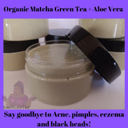 KaziRokz Organic Matcha Green Tea + Aloe Vera Acne Treatment/ Clear Skin Treatment (100% Vegan/CrueltyFree) 4oz Light Slate Gray