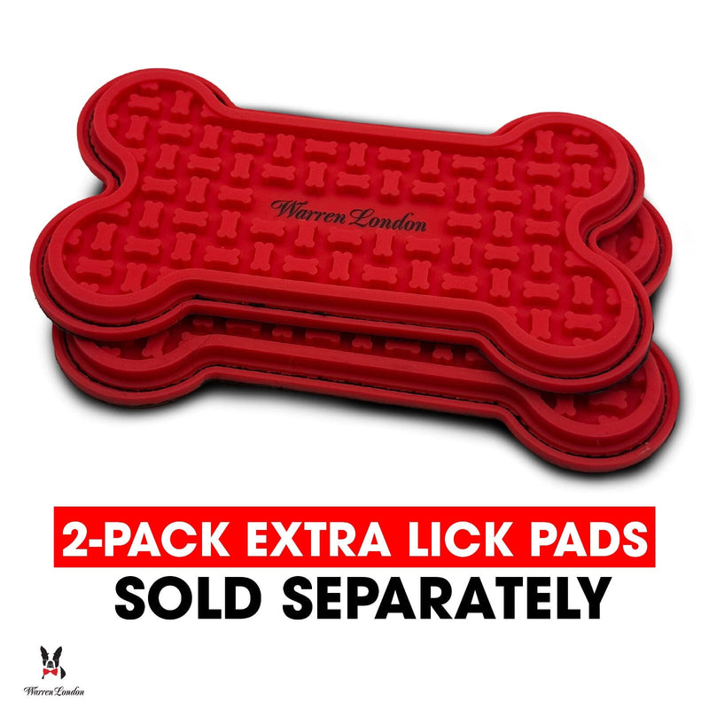 Warren London Distract-A-Hat ™ The Dog Lick Hat Pet Grooming Supplies White Smoke Dog Lick Hat,Lick Pads 2-Pack