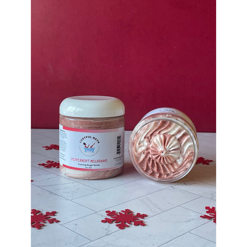 Lustful Bath, LLC FOAMING SUGAR SCRUB Sugar Scrub Brown *FALL COLLECTION* - Sugar and Spice / Mini,*FALL COLLECTION* - Sugar and Spice / Large,*FALL COLLECTION* - Campfire / Mini,*FALL COLLECTION* - Campfire / Large,Brown Suga Baby / Mini,Brown Suga Baby / Large,Cashmere / Mini,Cashmere / Large,Glow Getter / M