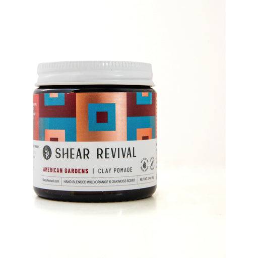 SHEAR REVIVAL American Gardens Clay Pomade Dark Slate Gray 3.4oz