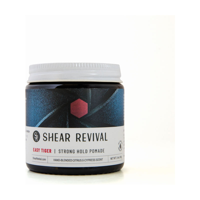 SHEAR REVIVAL Easy Tiger Traditional Pomade Pomade Dark Slate Gray 3.4oz