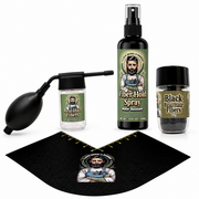 officialilovebeingabarber Real Hair Fiber Enhancement System White Smoke Black,Dark Brown