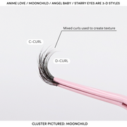Pink Purée Anime Love Multi-pack DIY Lashes Lavender