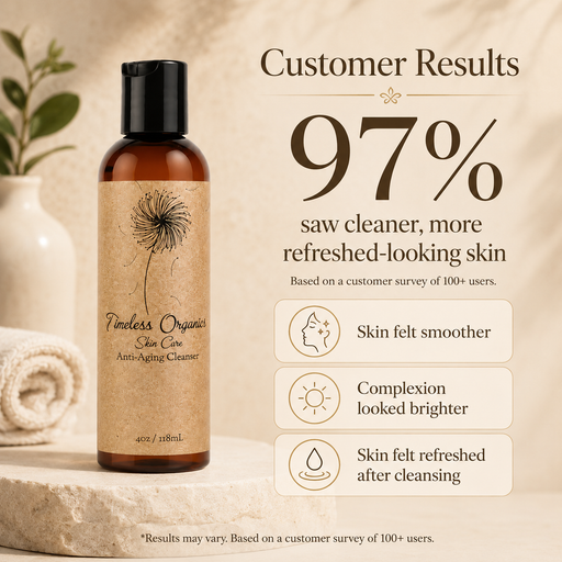 Timeless Organics Skin Care Anti-Aging Facial Cleanser Cleanser Light Gray