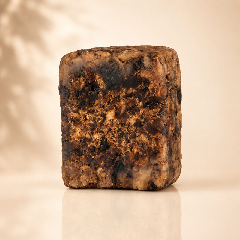 Timeless Organics Skin Care RAW African Black Soap Bisque Single Bar