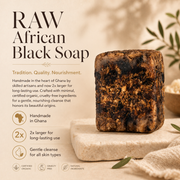 Timeless Organics Skin Care RAW African Black Soap Wheat Single Bar,3 Bar Pack