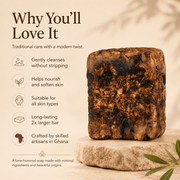 Timeless Organics Skin Care RAW African Black Soap Bisque Single Bar,3 Bar Pack