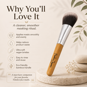Timeless Organics Skin Care Bamboo Brush Antique White
