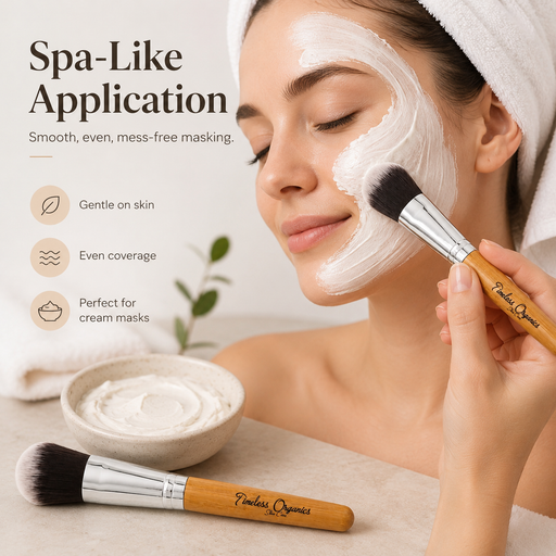 Timeless Organics Skin Care Bamboo Brush Lavender