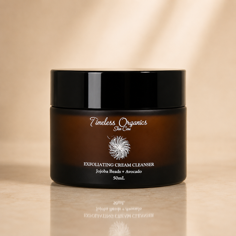 Timeless Organics Skin Care Exfoliating Creme Cleanser - Brightening + Toning Tan