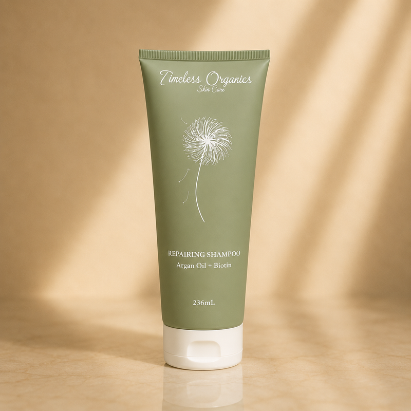 Timeless Organics Skin Care Repairing Shampoo Hair Care Dark Khaki