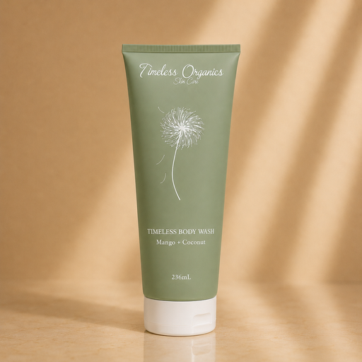 Timeless Organics Skin Care Timeless Body Wash Cleanser Dark Khaki Mango + Coconut,Lavender + Vanilla,Honeysuckle + Chamomile
