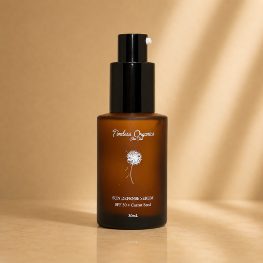 Timeless Organics Skin Care Sun Defense Serum - SPF 30 Dark Khaki