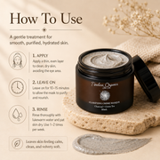 Timeless Organics Skin Care Clarifying Charcoal Creme Masque Antique White