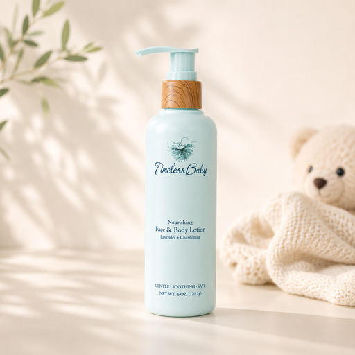 Timeless Organics Skin Care Nourishing Face & Body Lotion Antique White