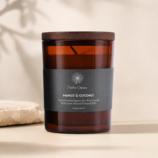 Timeless Organics Skin Care Timeless Candle - Mango + Coconut Light Gray