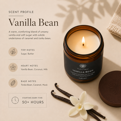 Timeless Organics Skin Care Timeless Candle - Vanilla Bean Light Gray