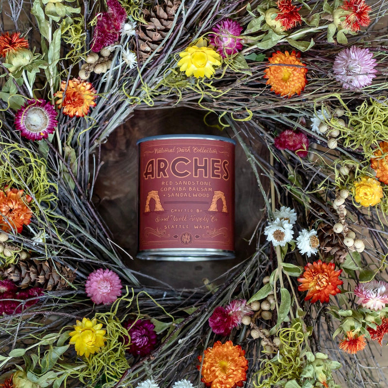 Good & Well Supply Co Arches National Park Candle Candles Dark Slate Gray Half Pint / 8oz / Cotton Wick,Pint / 14oz / Cotton Wick