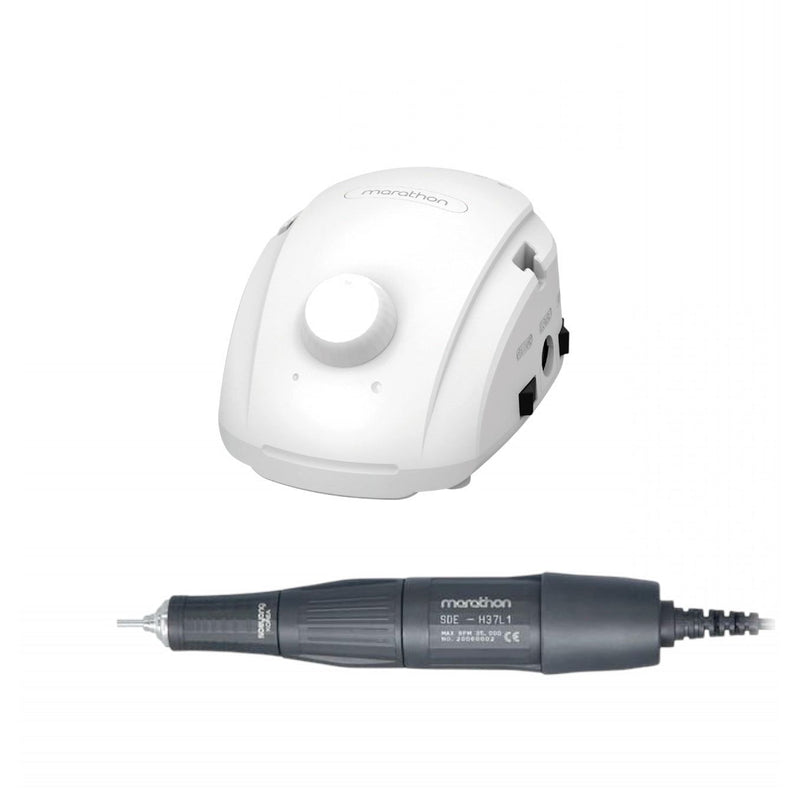 nbmsupply Saeyang NEW Marathon Champion 3 Nail Drill E-file, Updated Version. Original, Made in Korea Nail Care White Smoke