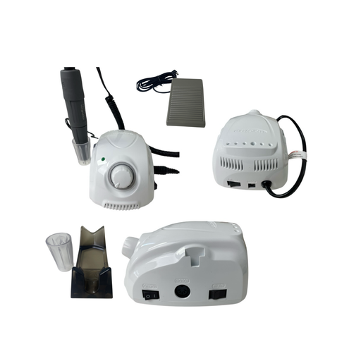 nbmsupply SAEYANG Marathon Champion 3 Nail Drill Machine. Original, Made in Korea. Grey Handpiece 35000 PRM Nail drill e-file White Smoke ONE YEAR WARRANTY