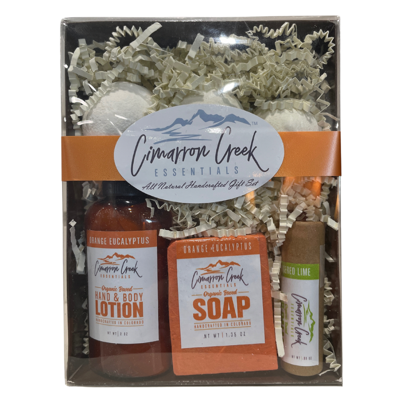 Cimarron Creek Essentials Time for You Gift Set Dim Gray Orange Eucalyptus