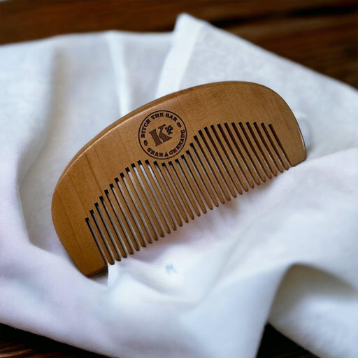 kbarsoapco All Purpose Wooden Comb Light Steel Blue