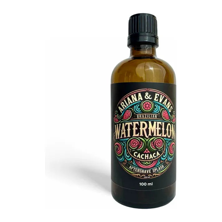 Ariana & Evans Ariana & Evans Watermelon Cachaca Shaving Collection Shaving Set White Smoke Shaving Soap 5.3 oz,Aftershave Splash 100ml