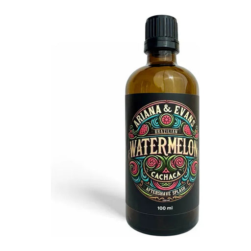 Ariana & Evans Ariana & Evans Watermelon Cachaca Shaving Collection Shaving Set White Smoke Shaving Soap 5.3 oz,Aftershave Splash 100ml
