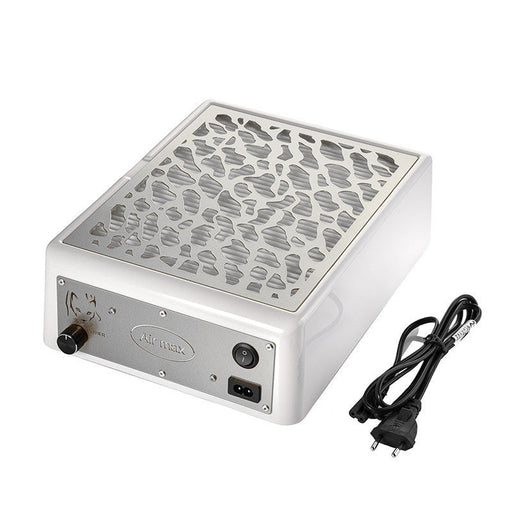 nbmsupply Air Max Panther Nail Dust Collector Silver with HEPA Filter – Professional Nail Table Vacuum Nail dust collector White Smoke ONE YEAR WARRANTY