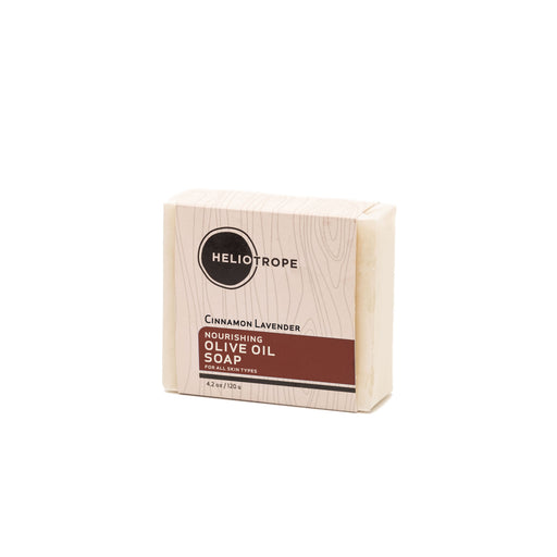 Heliotrope San Francisco Nourishing Olive Oil Soaps Soap Light Gray Cinnamon Lavender - NEW!