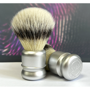 Alpha Brush Shaving Co. Alpha Brush & Shaving Co. Travel S21 C/W Simpsons Tube  Shaving Brush Shaving Brush Dim Gray