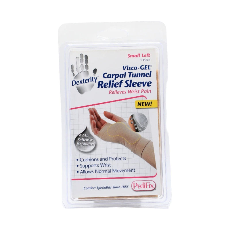PediFix PediFix Visco-Gel Carpal Tunnel Relief Sleeve Small Left Carpal Tunnel Relief Sleeve Lavender