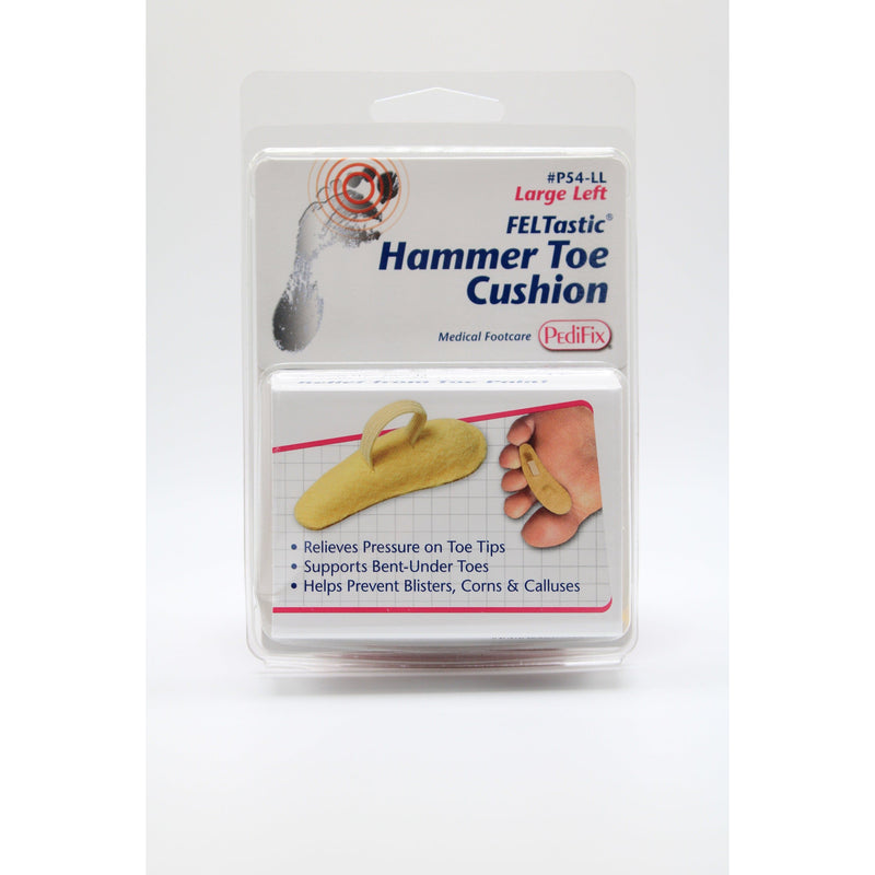 PediFix PediFix Hammer Toe Cushion Large Left 1ct Foot Care Product Light Gray
