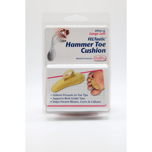 PediFix PediFix Hammer Toe Cushion Large Left 1ct Foot Care Product Light Gray