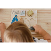 Be A Heart Mary's Garden Wooden Puzzle puzzle Tan