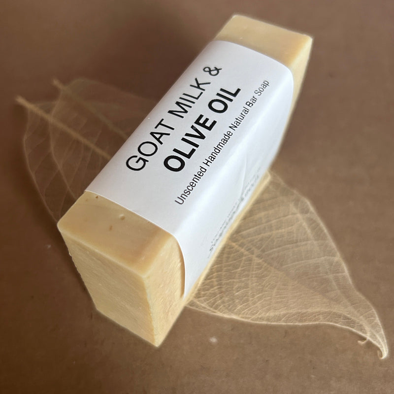 Soaplandia Soap Store Goat Milk & Olive Oil Bar Soap, Unscented Bar Soap Dim Gray