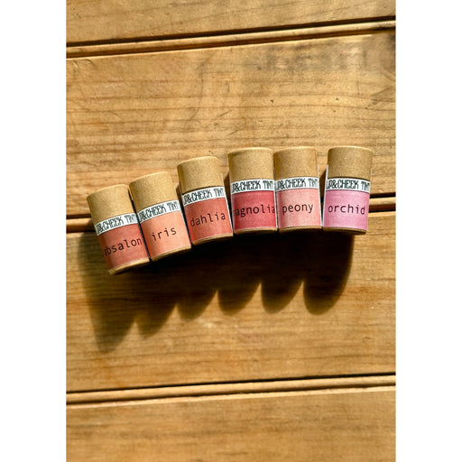 Apotheke DuJardin Lip & Cheek Tint | Tallow Make Up | BYO Palette makeup Dark Khaki Absalon / Pan Refill | 1.8g/0.064oz,Absalon / Tube | .2 oz,Iris / Pan Refill | 1.8g/0.064oz,Iris / Tube | .2 oz,Dahlia / Pan Refill | 1.8g/0.064oz,Dahlia / Tube | .2 oz,Magnolia / Pan Refill | 1.8g/0.064oz,Magnolia / Tube | .2 oz,Peony / Pan Refill | 1.8g
