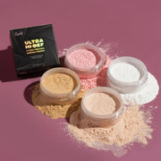 Rude Cosmetics UHD Studio Finishing Mineral Powder Setting Spray & Powder Dim Gray Translucent,Tender Rose,Natural,Shimmering