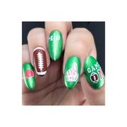 UberChic Beauty Football is Life Stamping Plate Dark Gray