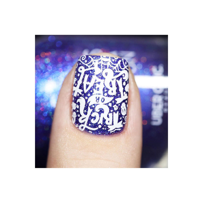 UberChic Beauty Halloween-05 Stamping Plate Light Gray