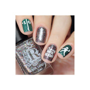 UberChic Beauty Football is Life Stamping Plate Rosy Brown