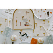 Be A Heart First Communion Dinner Napkins Disposable Tableware Gray
