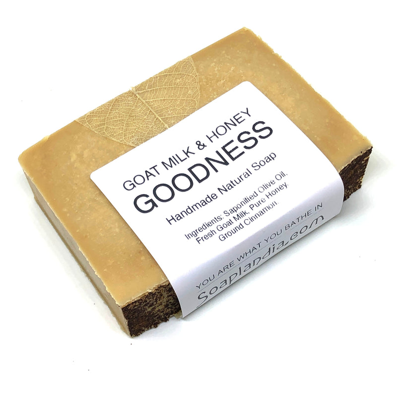 Soaplandia Soap Store Goat Milk & Honey Goodness Soap, Unscented Bar Soap White Smoke