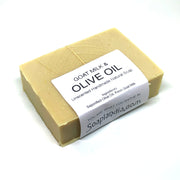 Soaplandia Soap Store Goat Milk & Olive Oil Bar Soap, Unscented Bar Soap White Smoke