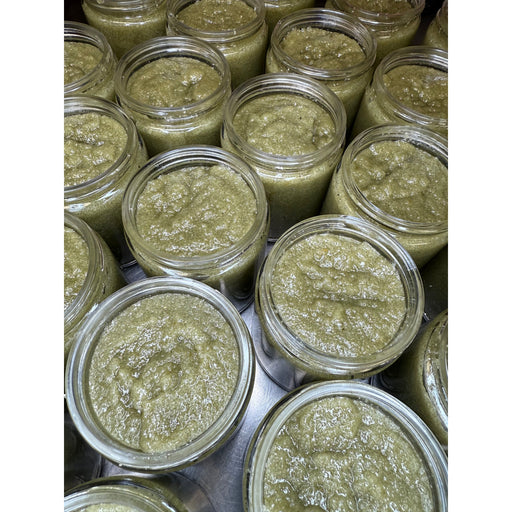 MION Artisan Soap Co. Eucalyptus and Lemon Sugar Scrub | Gentle Dark Sea Green