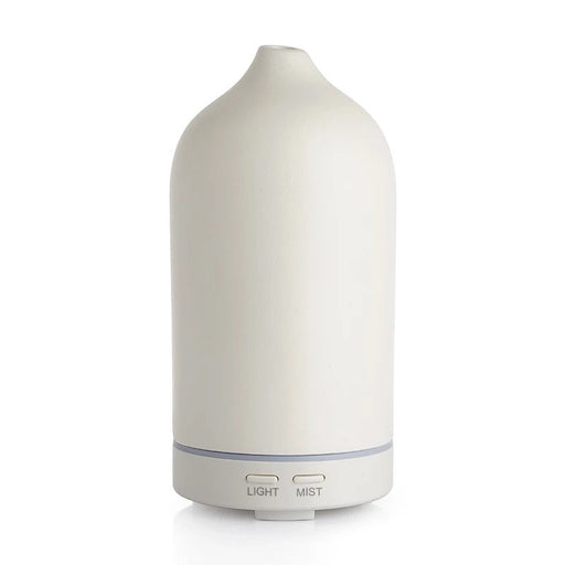 Timeless Organics Skin Care Ceramic Diffuser Light Gray White Ceramic