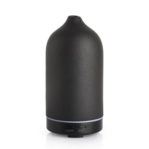 Timeless Organics Skin Care Ceramic Diffuser Dark Slate Gray Black Ceramic