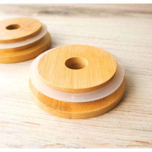 Love of Earth Co. Bamboo Lid w/ Straw Hole Light Gray